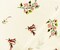 Ivory-Green-Multi Poly Floral Printed Semi-Sheer Striped Dobby Woven Fabric By the Yard